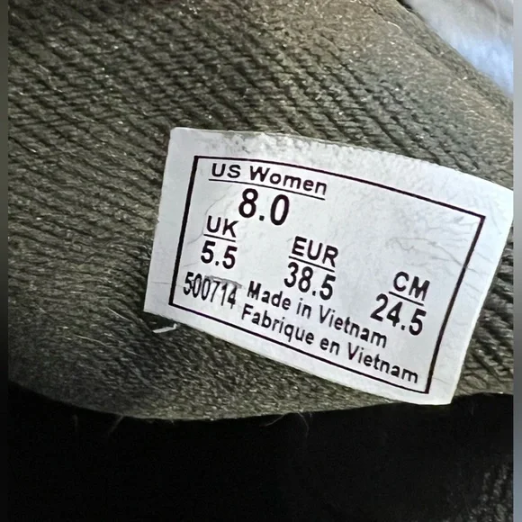 Womens Vans, size 8, color Olive, (Suede/Canvas) - Picture 12 of 12